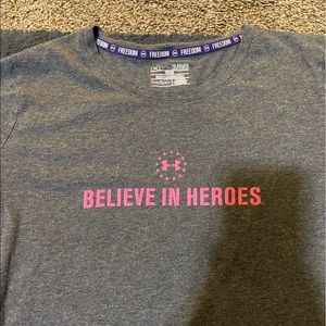 Gray Wounded Warriors Project Tee